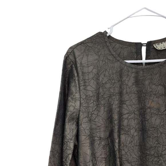 SuZen Women's Textured Long Sleeve Maxi Curve Dress - M - Picture 2 of 7